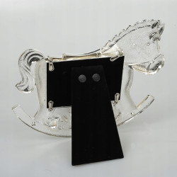 Ramka na zdjęcie dziecka. Niebieski konik