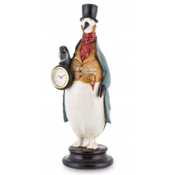 Figurka pingwin z zegarkiem...