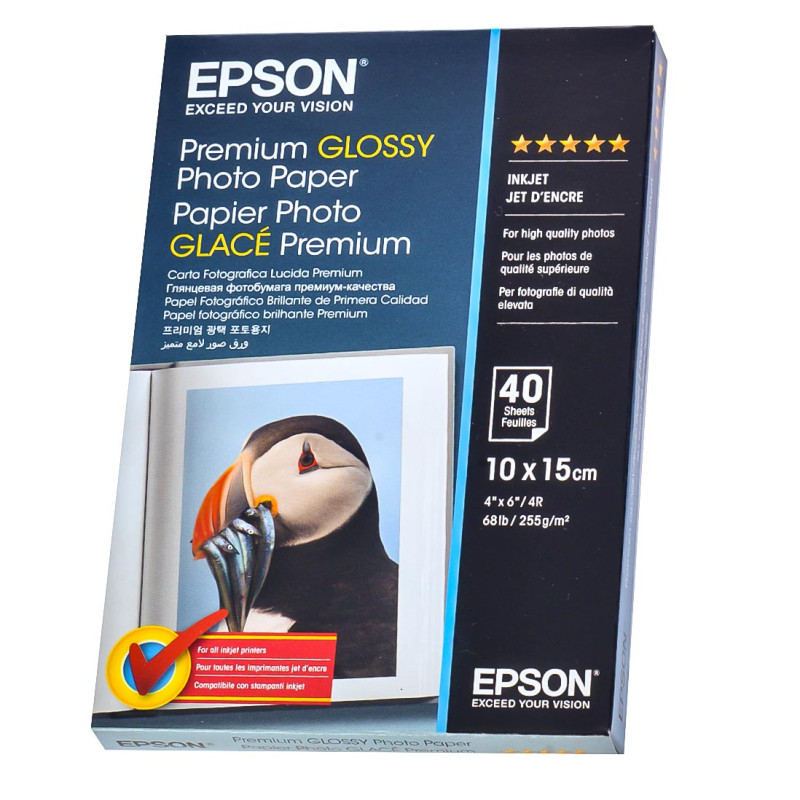 Papier do zdjęć 10x15 EPSON GLOSY PREMIUM 255 gram Papier do zdjęć 10x15 EPSON GLOSY PREMIUM 255 gram