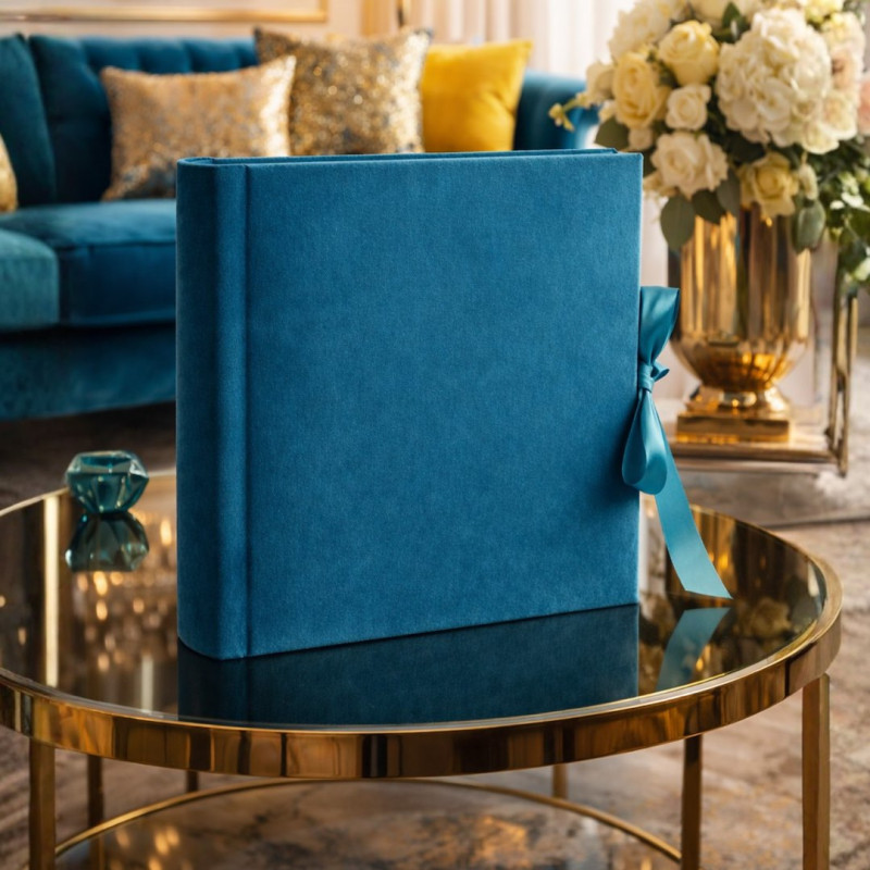 Album tradycyjny welurowy na zdjęcia do wklejania