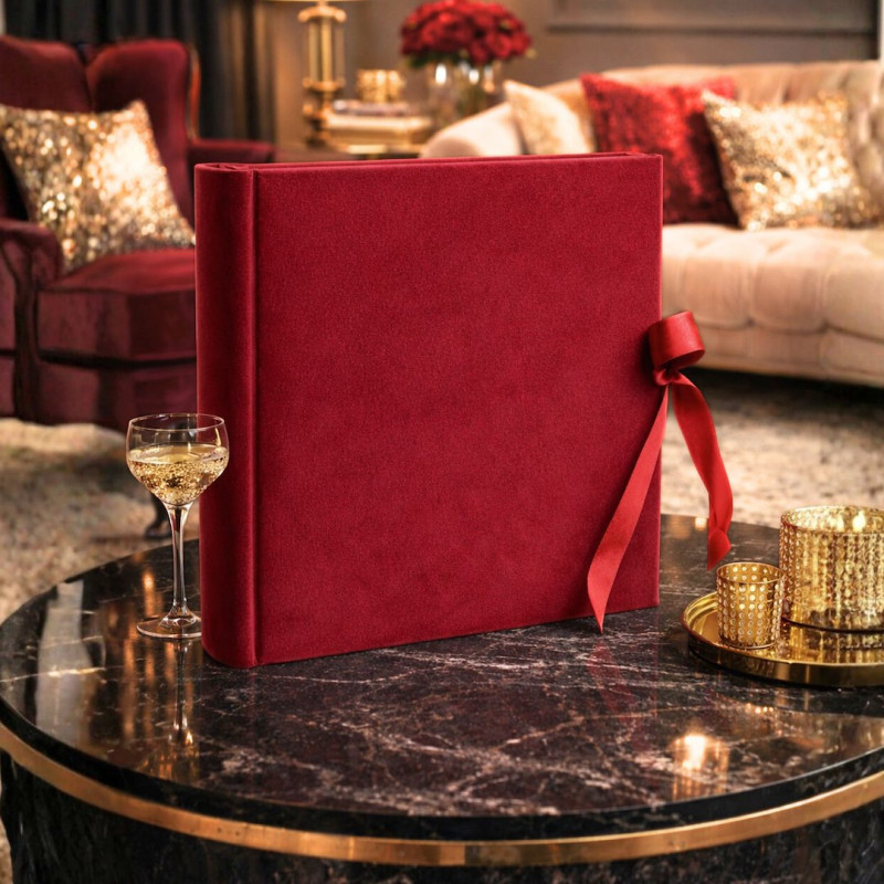 Album tradycyjny welurowy na zdjęcia do wklejania