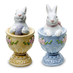 Figurki dwa zajączki Ozdoba...